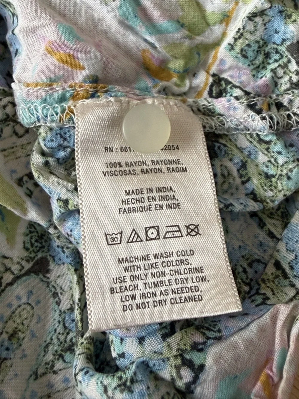 Anthropologie Maeve Multicolor Maya Flutter Sleeve Top Size 4 39694